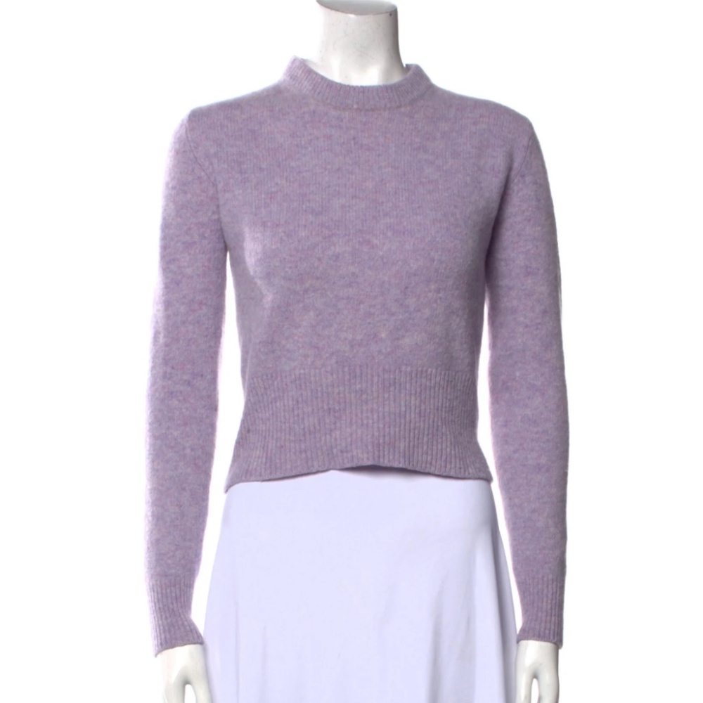 Acne Studios Lambswool Fitted Crew Neck Sweater